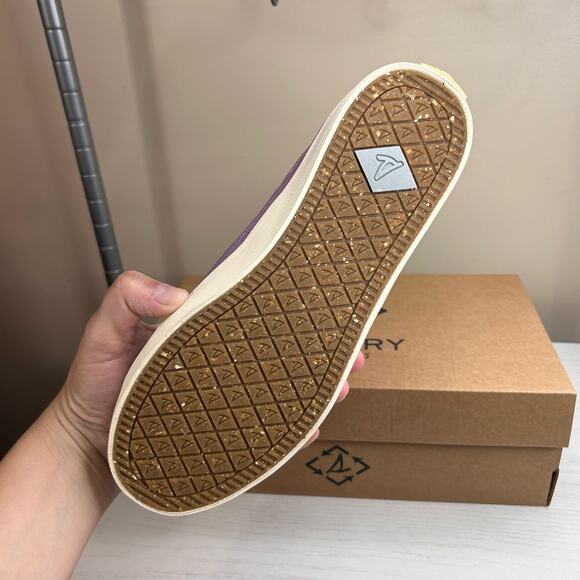 Sperry Comfort Shoes Crest Vibe Shimmer Fade Blue Textile Sneakers Women's NIB - Picture 6 of 9